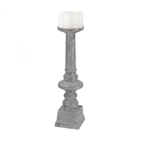 Elk (Sterling) 9166-022 Floor Standing Grey Washed Candle Holder - Medium
