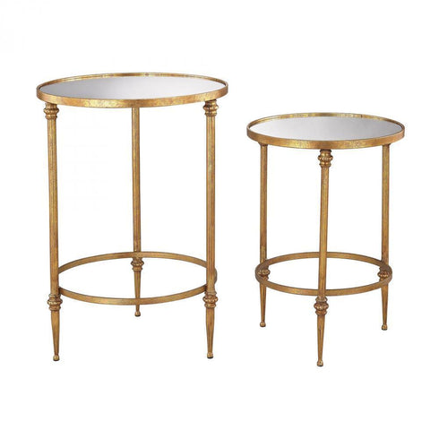 Elk (Sterling) Alcazar Accent Tables In Antique Gold And Model: 351-10236/S2