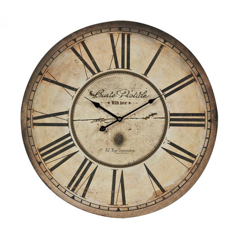 Elk (Sterling) Carte Postal Clock With Antique Cream Metal Model: 118-042