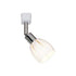 TR318-CM Chrome Track Head with Glass Shade