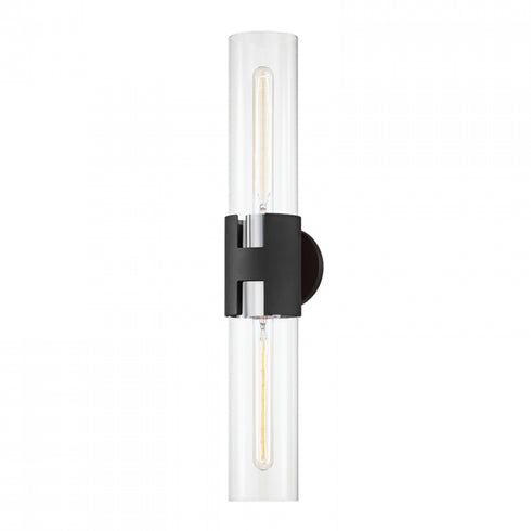 Troy Amado 2 Light Large Wall Sconce Model: B3232-PN/TBK