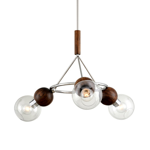 Troy Arlo 3 Light Chandelier Model: F7673-SS