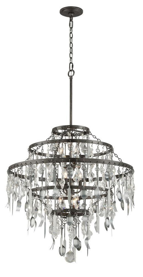 Troy Bistro 9 Light Chandelier Model: F3809