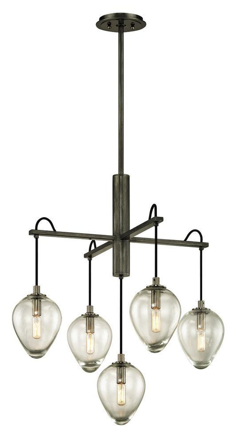 Troy Brixton 5 Light Pendant Model: F6206-GRA/BCR