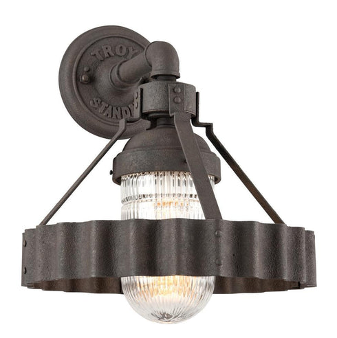 Troy Canary Wharf 1 Light Wall Sconce Medium Model: B4242