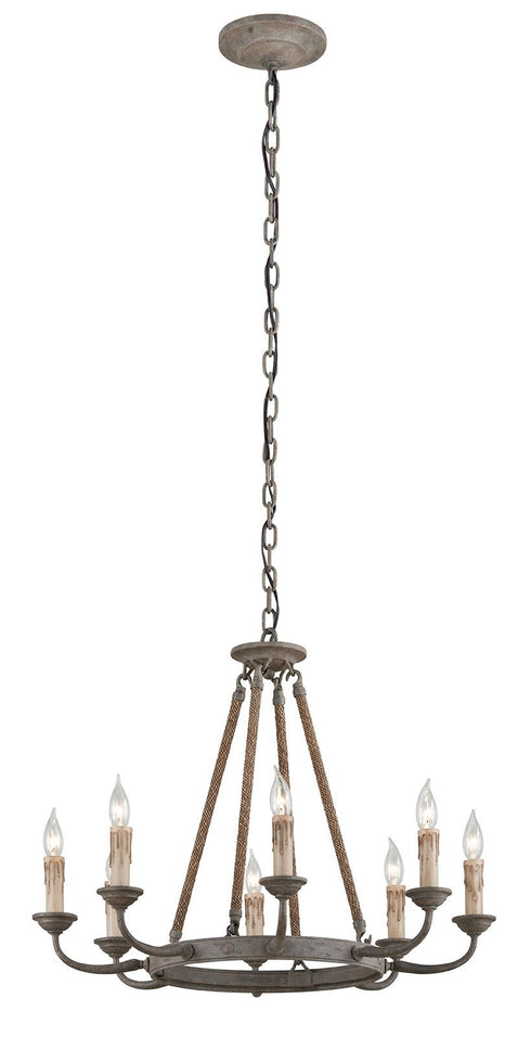 Troy Cyrano 8 Light Chandelier Model: F6116-EB