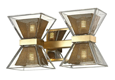 Troy Expression 4 Light Wall Bath Gold Leaf Model: B5802