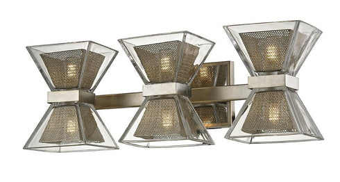 Troy Expression 6 Light Wall Bath Silver Leaf Model: B5813