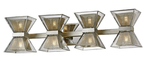 Troy Expression 8 Light Wall Bath Silver Leaf Model: B5814-SL