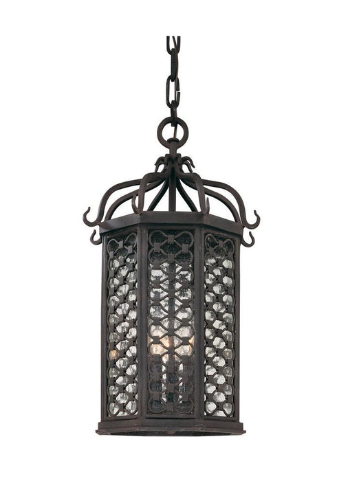 Troy Los Olivos 3 Light Hanging Lantern Medium Model: F2377-TRN