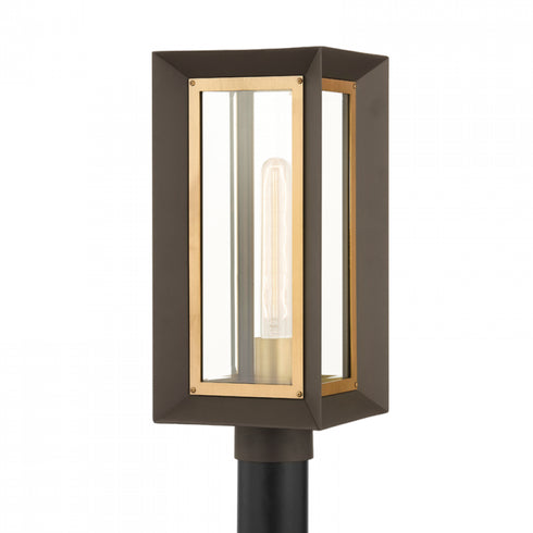 Troy Lowry 1 Light Exterior Post Model: P4055-TBZ/PBR