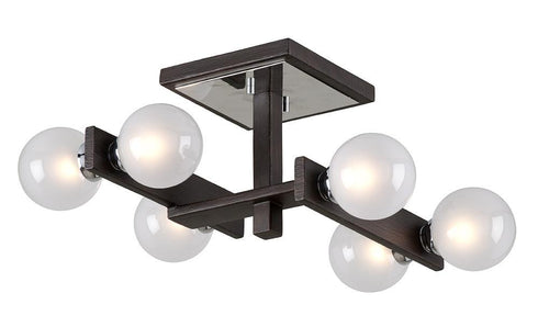 Troy Network 6 Light Ceiling Semi Flush Model: C6070