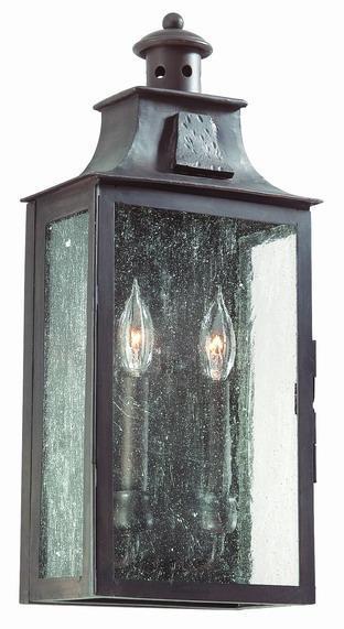 Troy Newton 2 Light Wall Pocket Lantern Medium Model: BCD9008OBZ