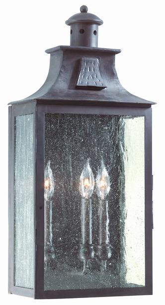 Troy Newton 3 Light Wall Pocket Lantern Large Model: BCD9009OBZ
