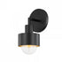 Troy North 1 Light Wall Sconce Model: B8711-SBK/GL