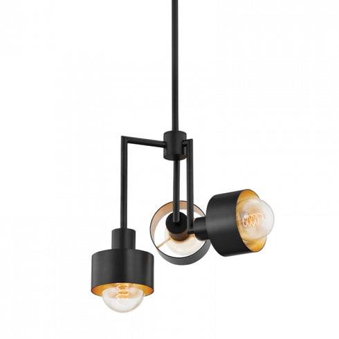 Troy North 3 Light Pendant Model: F8716-SBK/GL