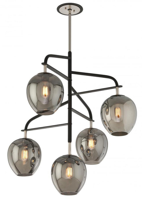 Troy Odyssey 5 Light Pendant Large Model: F4297-TBK/PN