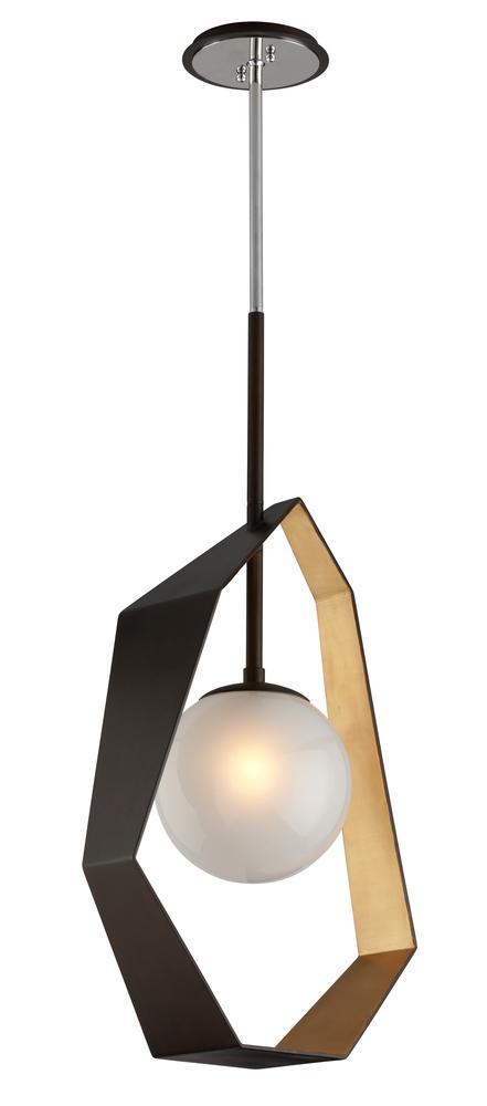 Troy Origami 1 Light Pendant Medium Model: F5524-BRZ/GL/SS