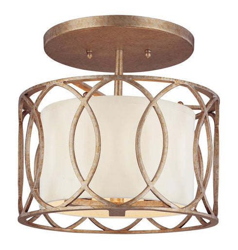 Troy Sausalito 3 Light Ceiling Semi Flush Model: C1283-SG