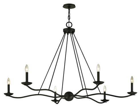 Troy Sawyer 6 Light Chandelier Model: F6306-FOR