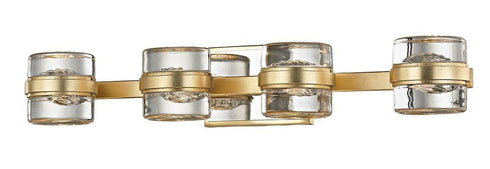Troy Splash 4 Light Wall Bath Gold Leaf Model: B5684-GL