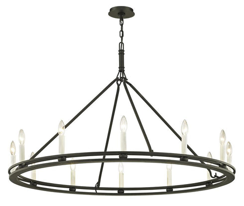 Troy Sutton 12 Light Chandelier Model: F6237-TBK