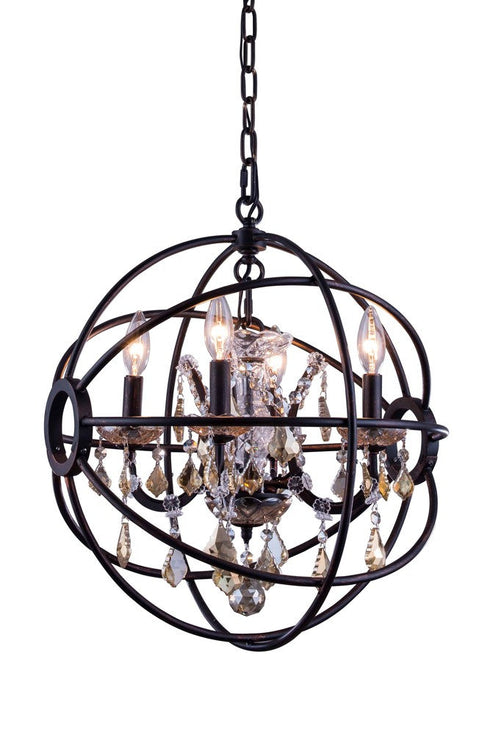 Urban Classic Geneva 4 Light Pendant Model: 1130D17RI/RC