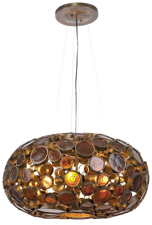 Varaluz 165C04KO Fascination 4-lt Large Donut Pendant