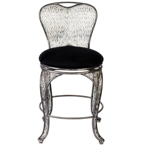 Varaluz 240A04SL Flow Counter-height Armless Bar Stool