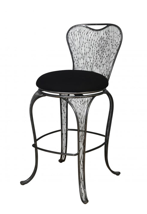 Varaluz 240A08SL Flow Bar-height Armless Bar Stool