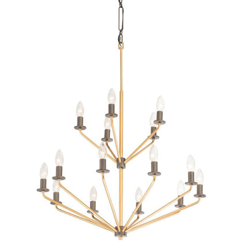 Varaluz 282C15AGRB Jake 15-lt Chandelier