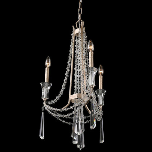Varaluz Barcelona 3 Light Crystal Chandelier Model: 270C03TR