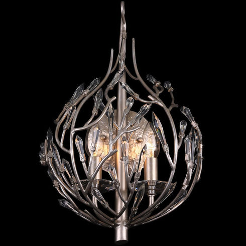 Varaluz Bask 2 Light Crystal Sconce Gold Dust Model: 271K02GD