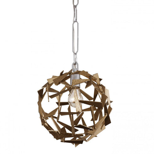 Varaluz Bermuda 1 Light Orb Silve Champagne Mist Model: 286P01SICM