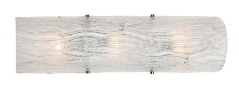 Varaluz Brilliance 3 Light Sconce Fixture Chrome Model: AC1105