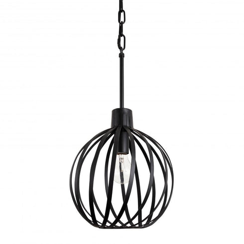 Varaluz Bronwyn 1 Light Pendant Black Model: 338P01BL