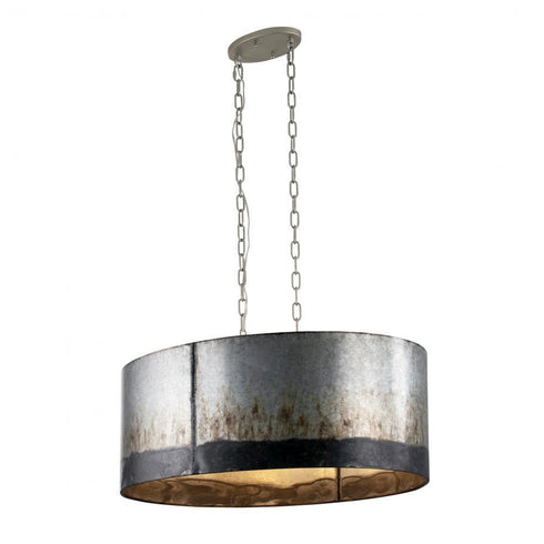 Varaluz Cannery 6 Light Ova Linear Pendant Ombre Model: 323N06OG