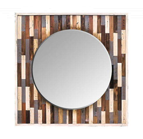 Varaluz Casa Country Pine Reclaimed Frame Mirror Model: 405A30
