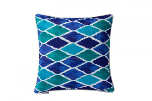 Varaluz Casa Harlequin Square Throw Pillow Blue Model: 420A03