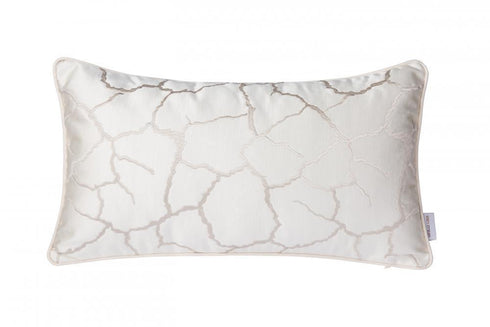 Varaluz Casa White Crackle Lumbar Throw Pillow Model: 426A21