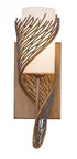 Varaluz Flow 1 Light Left Sconce Steel Model: 240K01SL