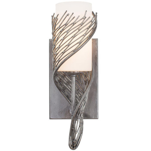 Varaluz Flow 1 Light Left Sconce Steel Model: 240K01SL