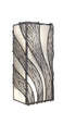 Varaluz Flow 2 Light Vertical Sconce Hammered Ore Model: 240W02HO