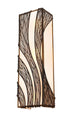 Varaluz Flow 3 Light Vertical Sconce Hammered Ore Model: 240W03HO