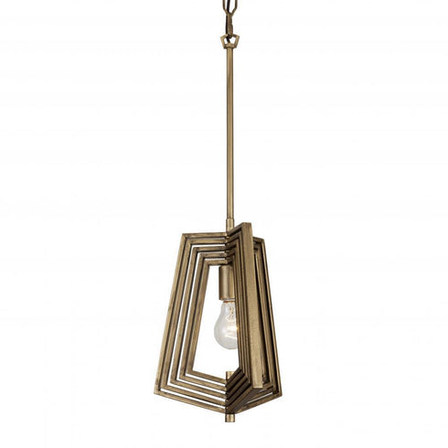 Varaluz Gymnast 1 Light Pendant Havana Gold Model: 262P01HG