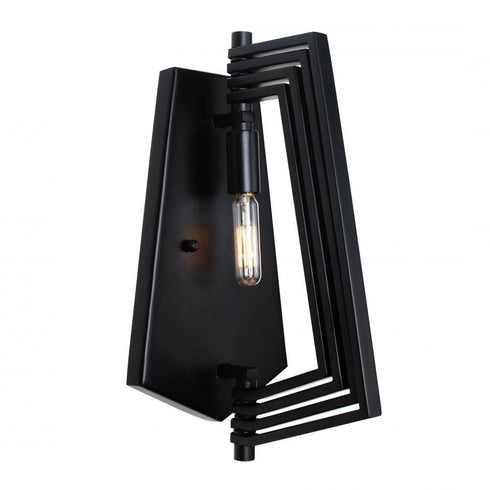 Varaluz Gymnast 1 Light Sconce Black Model: 262W01BL