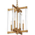 Varaluz Halcyon 4 Light Chandelier Antiqued Gold Model: 292C04AGL