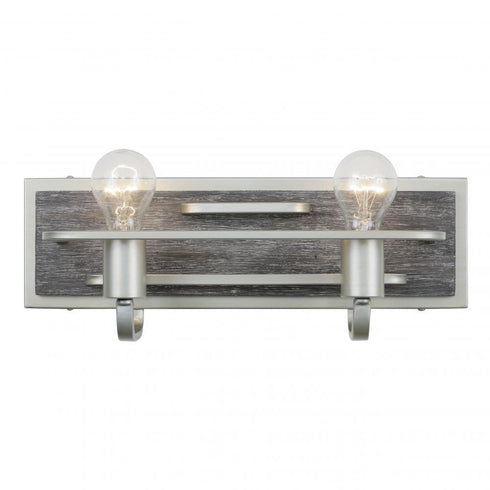 Varaluz Lofty 2 Light Bath Silverad Grey Wood Model: 268B02SOG