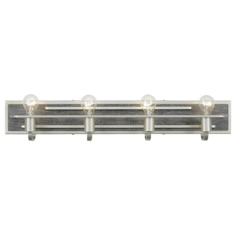 Varaluz Lofty 4 Light Bath Silverad Grey Wood Model: 268B04SOG