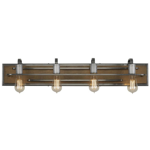 Varaluz Lofty 4 Light Bath Stee Wheat Model: 268B04SLW